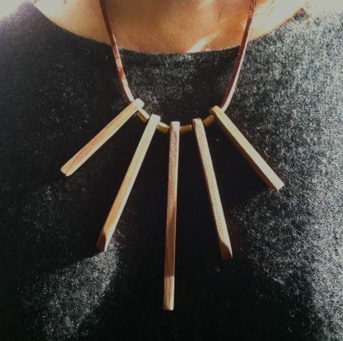 African Queen on Sweater JLD African Queen Necklace